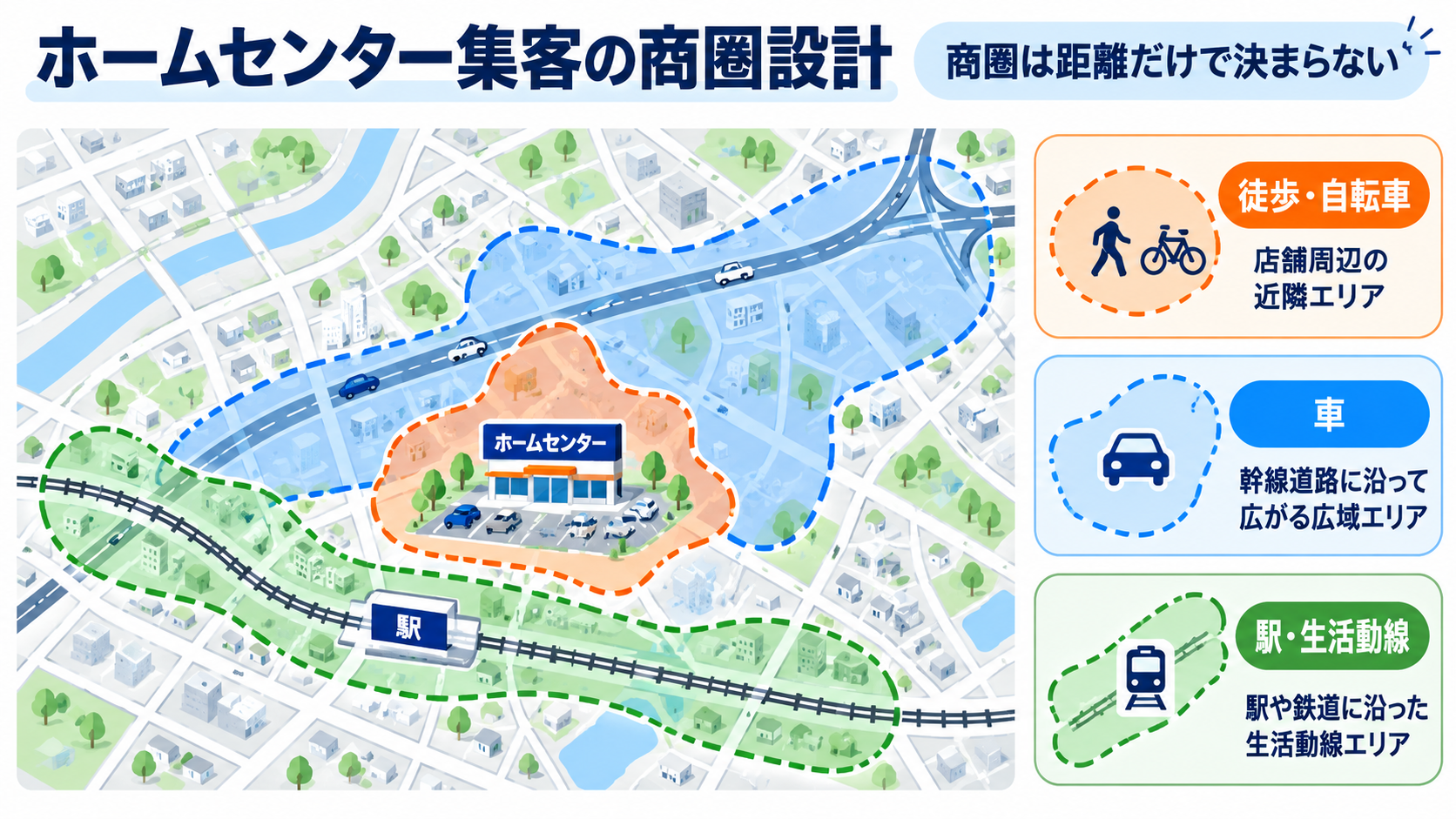 ホームセンター集客の商圏設計