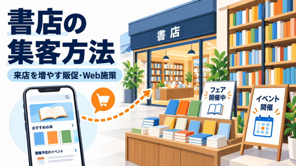 書店の集客方法を示した図
